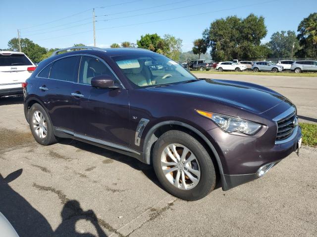 JN8CS1MW2EM413408 - 2014 INFINITI QX70 PURPLE photo 4