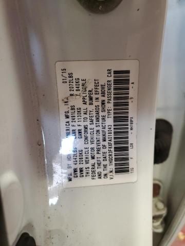 1HGCR3F8XFA018043 - 2015 HONDA ACCORD EXL WHITE photo 13