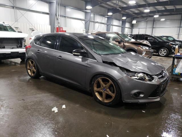 1FAHP3N27CL215393 - 2012 FORD FOCUS TITANIUM GRAY photo 4