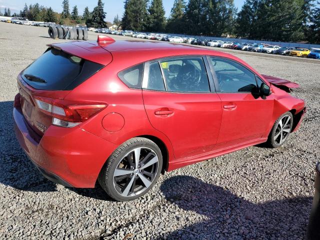 4S3GTAK66J3701851 - 2018 SUBARU IMPREZA SPORT RED photo 3