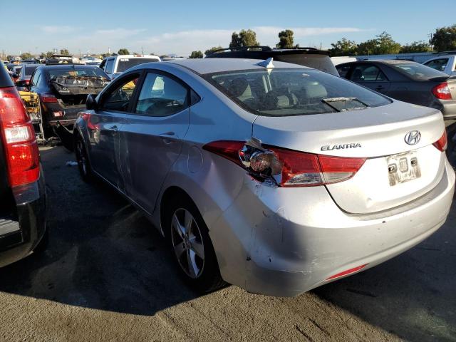 KMHDH4AE4DU511720 - 2013 HYUNDAI ELANTRA GLS SILVER photo 2