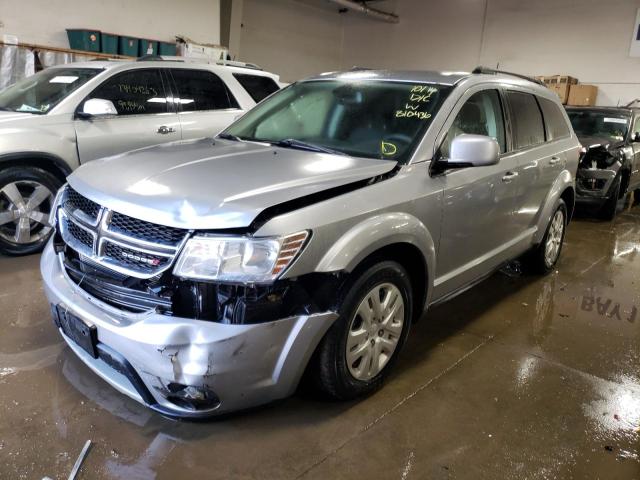 3C4PDCBB8KT810436 - 2019 DODGE JOURNEY SE SILVER photo 1