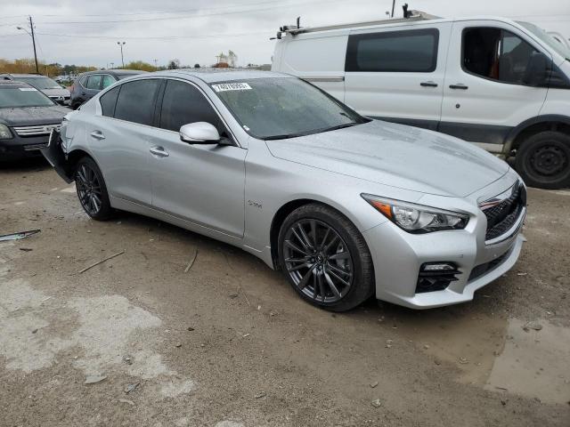 JN1FV7AR9GM451337 - 2016 INFINITI Q50 RED SPORT 400 SILVER photo 4