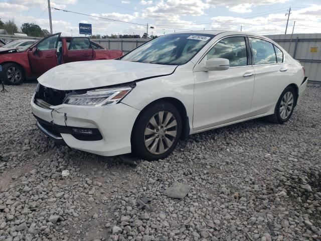 1HGCR3F96EA013056 - 2014 HONDA ACCORD TOURING WHITE photo 1