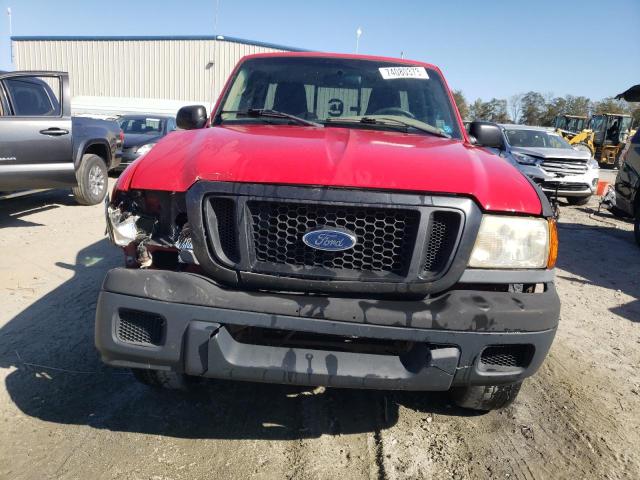 1FTYR10U15PA16739 - 2005 FORD RANGER RED photo 5