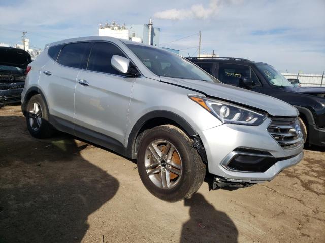 5XYZTDLB2HG403437 - 2017 HYUNDAI SANTA FE S SILVER photo 4