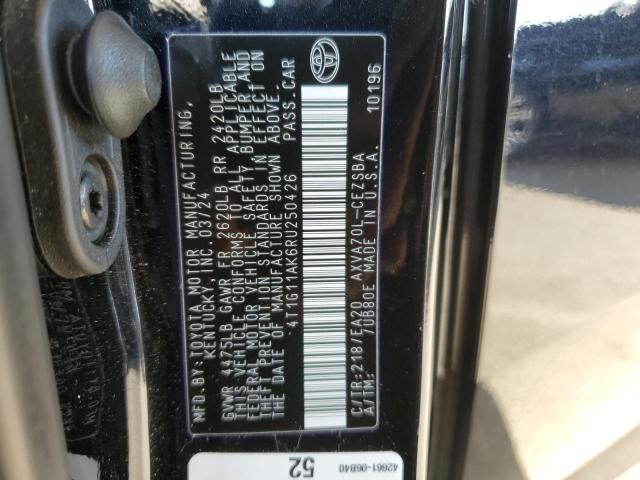 4T1G11AK6RU250426 - 2024 TOYOTA CAMRY SE NIGHT SHADE BLACK photo 13