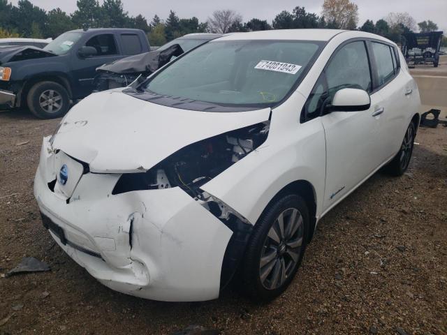 1N4AZ0CP6FC315482 - 2015 NISSAN LEAF S WHITE photo 1