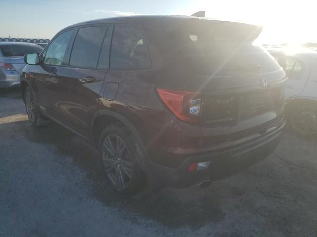 5FNYF7H56MB001445 - 2021 HONDA PASSPORT EXL BURGUNDY photo 2