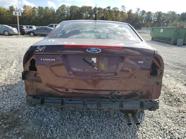 3FAHP0HA9CR203104 - 2012 FORD FUSION SE BURGUNDY photo 6