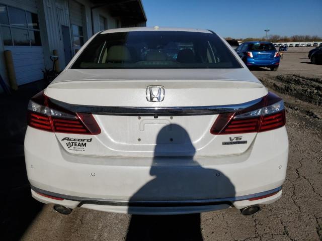 1HGCR3F97GA003901 - 2016 HONDA ACCORD TOURING WHITE photo 6