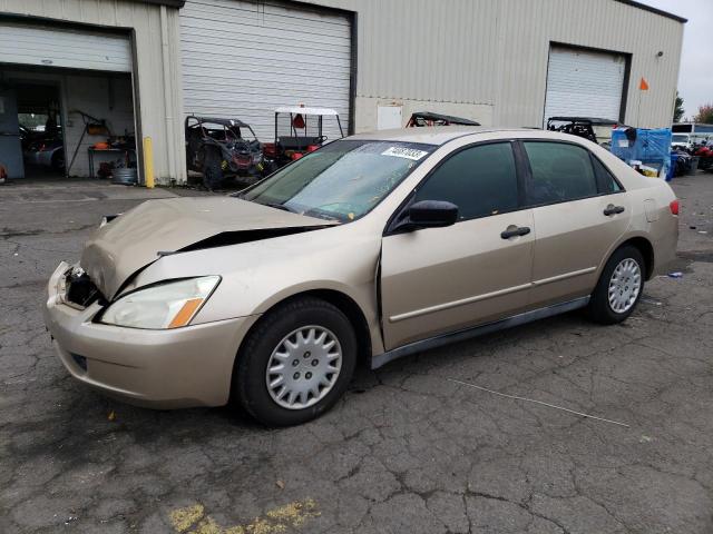 1HGCM56135A164277 - 2005 HONDA ACCORD DX GOLD photo 1