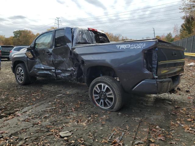5TFUY5F14KX811463 - 2019 TOYOTA TUNDRA DOUBLE CAB SR/SR5 GRAY photo 2