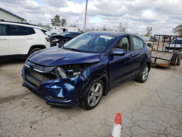 3CZRU6H31GM745175 - 2016 HONDA HR-V LX BLUE photo 1