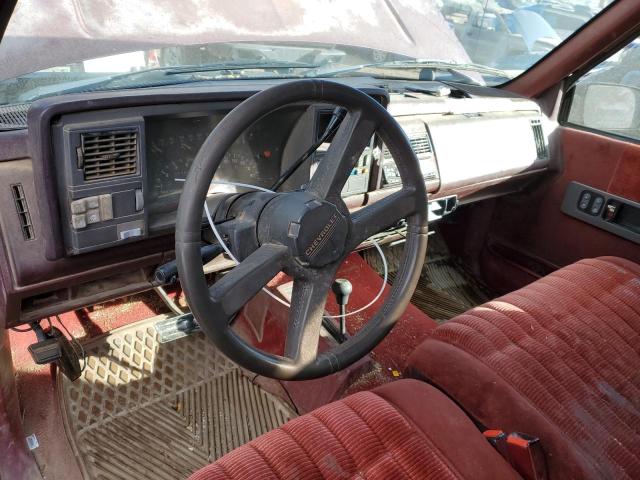 2GECK19K1P1121774 - 1993 CHEVROLET PICKUP 150 MAROON photo 8