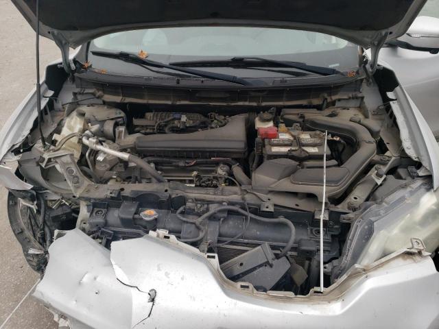 5N1AT2MVXFC849343 - 2015 NISSAN ROGUE S SILVER photo 11