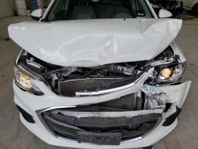 1G1JG6SB1K4122338 - 2019 CHEVROLET SONIC WHITE photo 11