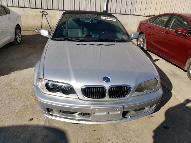 WBABS33451JY50086 - 2001 BMW 325 CI SILVER photo 5