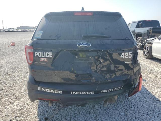 1FM5K8ARXJGB46518 - 2018 FORD EXPLORER POLICE INTERCEPTOR BLACK photo 6