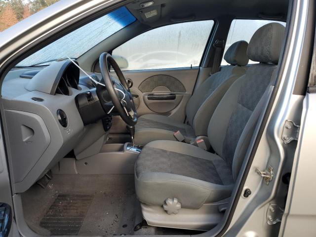 KL1TD52665B378018 - 2005 CHEVROLET AVEO BASE SILVER photo 7