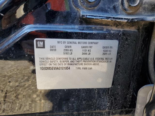 1G6DM5EV9A0101954 - 2010 CADILLAC CTS PERFORMANCE COLLECTION BLACK photo 12