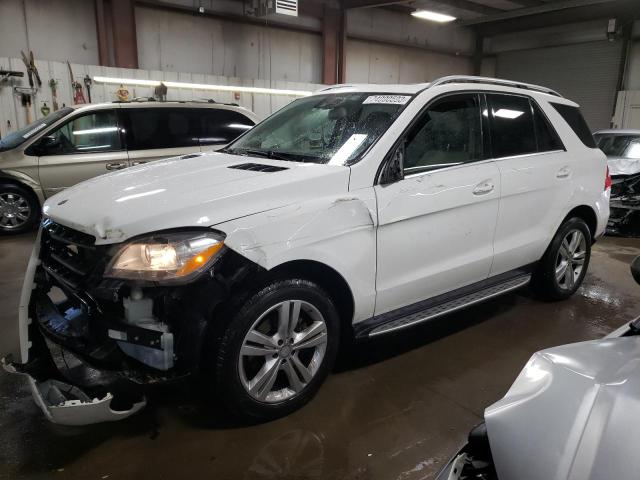 4JGDA5HBXEA313944 - 2014 MERCEDES-BENZ ML 350 4MATIC WHITE photo 1
