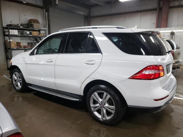 4JGDA5HBXEA313944 - 2014 MERCEDES-BENZ ML 350 4MATIC WHITE photo 2