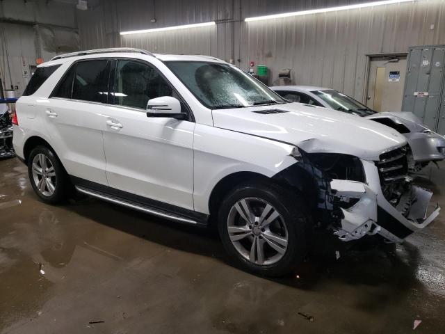 4JGDA5HBXEA313944 - 2014 MERCEDES-BENZ ML 350 4MATIC WHITE photo 4