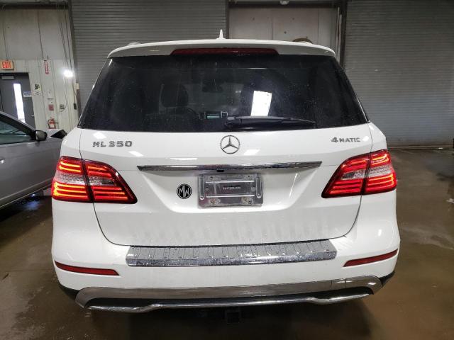 4JGDA5HBXEA313944 - 2014 MERCEDES-BENZ ML 350 4MATIC WHITE photo 6