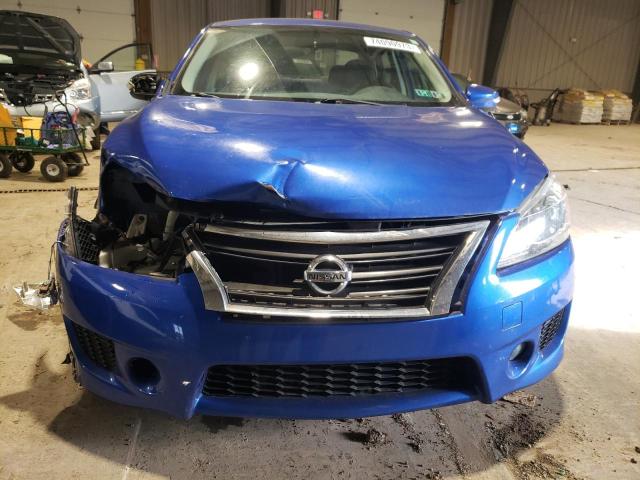 3N1AB7AP4FY283586 - 2015 NISSAN SENTRA S BLUE photo 5