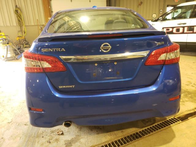 3N1AB7AP4FY283586 - 2015 NISSAN SENTRA S BLUE photo 6