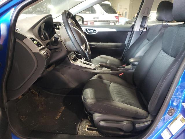 3N1AB7AP4FY283586 - 2015 NISSAN SENTRA S BLUE photo 7