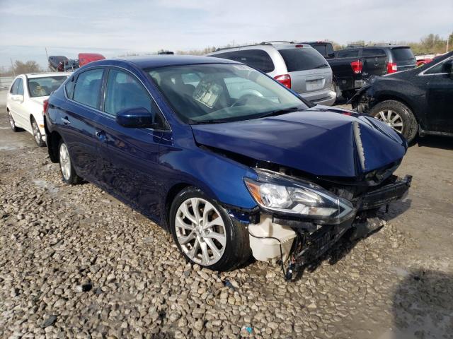 3N1AB7AP6JL621690 - 2018 NISSAN SENTRA S BLUE photo 4