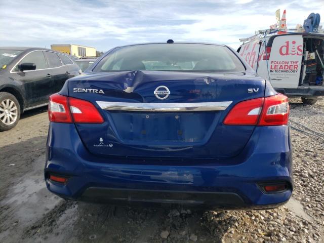 3N1AB7AP6JL621690 - 2018 NISSAN SENTRA S BLUE photo 6