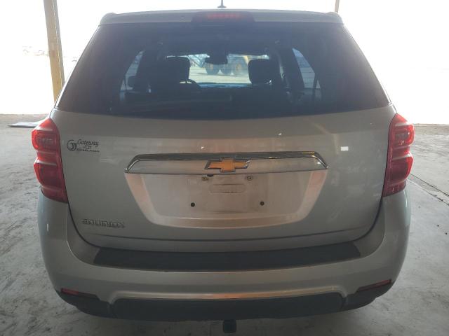 2GNALBEK8H1510086 - 2017 CHEVROLET EQUINOX LS SILVER photo 6