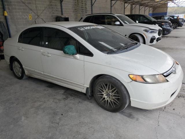 JHMFA36257S031694 - 2007 HONDA CIVIC HYBRID WHITE photo 4