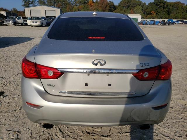 JN1BV7ARXEM682484 - 2014 INFINITI Q50 BASE SILVER photo 6