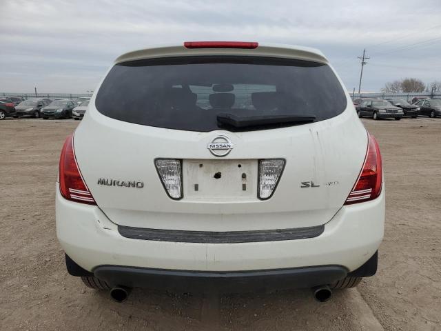 JN8AZ08W33W217194 - 2003 NISSAN MURANO SL WHITE photo 6