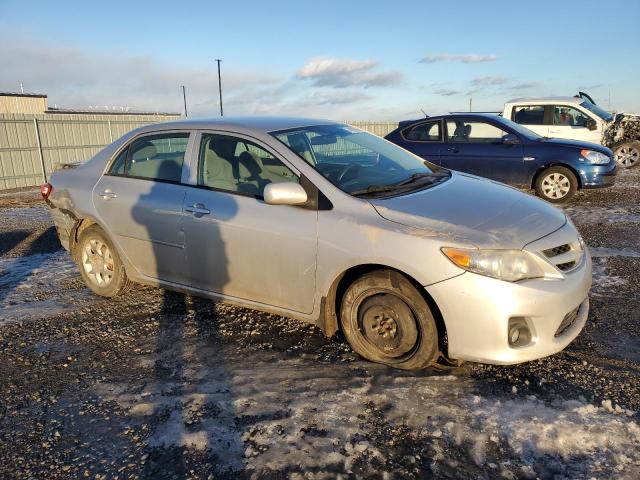 2T1BU4EE2BC645301 - 2011 TOYOTA COROLLA BASE SILVER photo 4