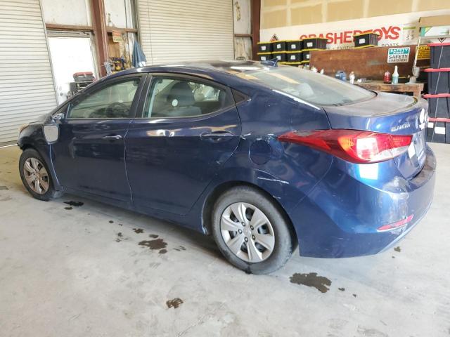 5NPDH4AE1GH717273 - 2016 HYUNDAI ELANTRA SE BLUE photo 2