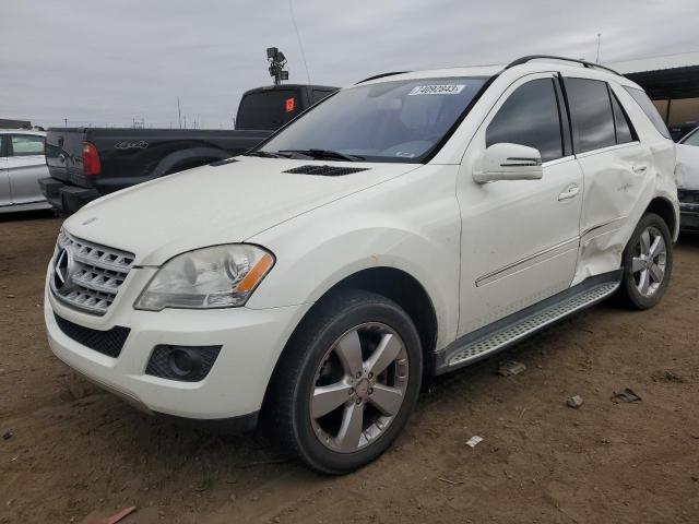 4JGBB8GB3BA674239 - 2011 MERCEDES-BENZ ML 350 4MATIC WHITE photo 1