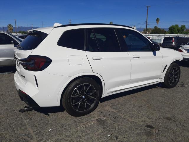 5UX83DP04R9T55431 - 2024 BMW X3 M40I WHITE photo 3