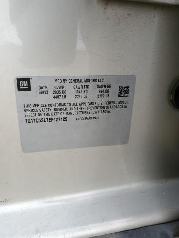 1G11C5SL7EF127129 - 2014 CHEVROLET MALIBU 1LT GOLD photo 12