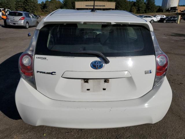 JTDKDTB38C1503845 - 2012 TOYOTA PRIUS C WHITE photo 6