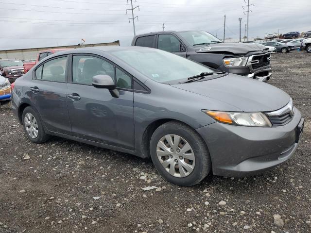 19XFB2F55CE071547 - 2012 HONDA CIVIC LX GRAY photo 4