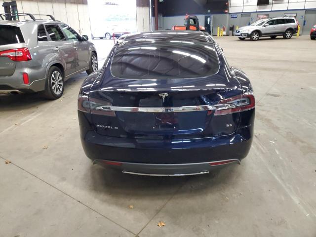 5YJSA1H13EFP55189 - 2014 TESLA MODEL S BLUE photo 6