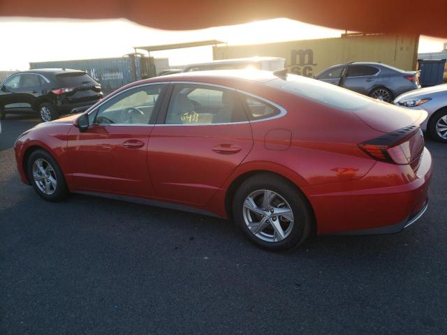 5NPEG4JA8MH113557 - 2021 HYUNDAI SONATA SE RED photo 2