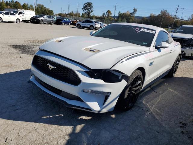 1FA6P8TH4K5150372 - 2019 FORD MUSTANG WHITE photo 1