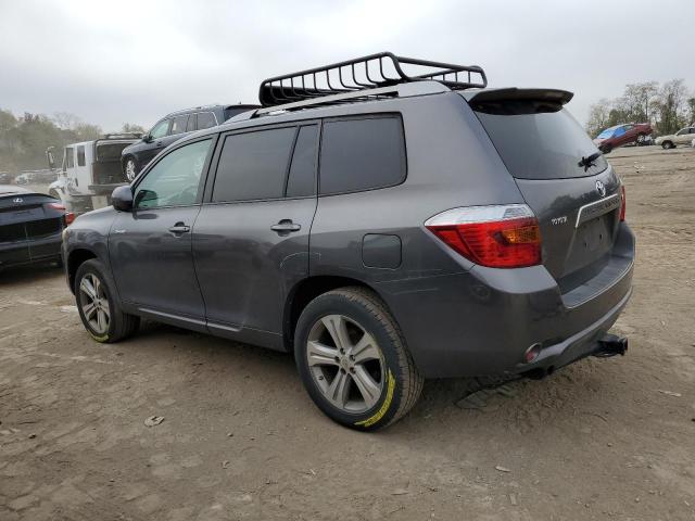 JTEDS43A782058061 - 2008 TOYOTA HIGHLANDER SPORT GRAY photo 2