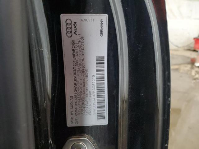 WAU3VAFR2BA067218 - 2011 AUDI S5 PRESTIGE 黑色 照片 13